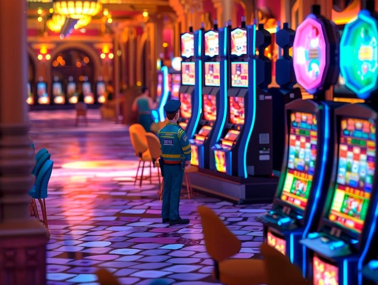 Antarmuka mesin arcade petir168 dengan grafis modern dan tombol kontrol yang intuitif